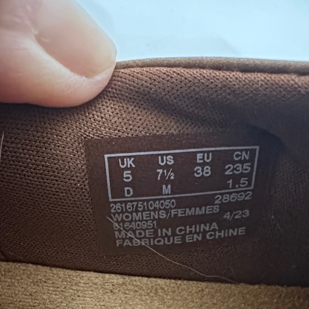 Clarks Tan Leather Caroline Pearl slip on - Picture 4 of 6